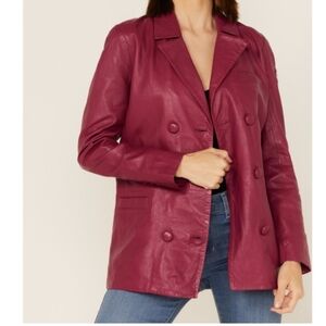 Mauritius leather jacket/ size 6 /NWT